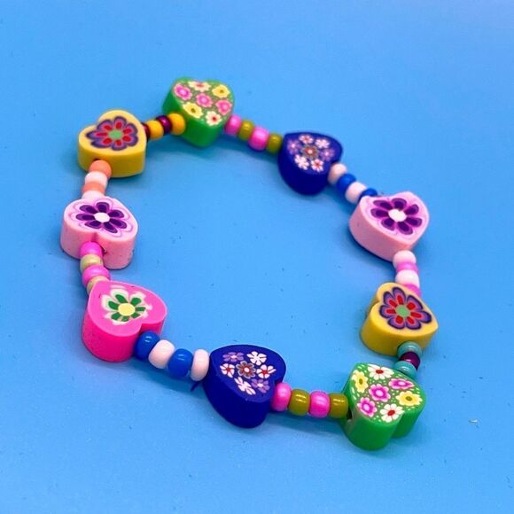 NWT Y2K Bracelets <3 Stretchy Beaded Bracelet - Picture 2 of 3